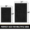 imageHVERSAILTEX Bath Mat for Bathroom Non Slip Chenille 20x32 Extra Soft and Absorbent Shaggy Rug Washable Dry Fast Plush Area Carpet Mat for Tub  Dark TealBlack