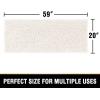 imageHVERSAILTEX Bath Mat for Bathroom Non Slip Chenille 20x32 Extra Soft and Absorbent Shaggy Rug Washable Dry Fast Plush Area Carpet Mat for Tub  Dark TealIvory