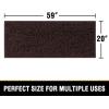 imageHVERSAILTEX Bath Mat for Bathroom Non Slip Chenille 20x32 Extra Soft and Absorbent Shaggy Rug Washable Dry Fast Plush Area Carpet Mat for Tub  Dark TealChocolate