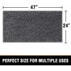 imageHVERSAILTEX Bath Mat for Bathroom Non Slip Chenille 20x32 Extra Soft and Absorbent Shaggy Rug Washable Dry Fast Plush Area Carpet Mat for Tub  Dark TealGrey