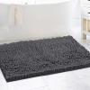 imageHVERSAILTEX Bath Mat for Bathroom Non Slip Chenille 20x32 Extra Soft and Absorbent Shaggy Rug Washable Dry Fast Plush Area Carpet Mat for Tub  Dark TealGrey