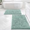 imageHVERSAILTEX Bath Mat for Bathroom Non Slip Chenille 20x32 Extra Soft and Absorbent Shaggy Rug Washable Dry Fast Plush Area Carpet Mat for Tub  Dark TealAqua Foam