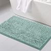 imageHVERSAILTEX Bath Mat for Bathroom Non Slip Chenille 20x32 Extra Soft and Absorbent Shaggy Rug Washable Dry Fast Plush Area Carpet Mat for Tub  Dark TealAqua Foam