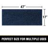 imageHVERSAILTEX Bath Mat for Bathroom Non Slip Chenille 20x32 Extra Soft and Absorbent Shaggy Rug Washable Dry Fast Plush Area Carpet Mat for Tub  Dark TealNavy