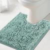 imageHVERSAILTEX Bath Mat for Bathroom Non Slip Chenille 20x32 Extra Soft and Absorbent Shaggy Rug Washable Dry Fast Plush Area Carpet Mat for Tub  Dark TealAqua Foam