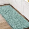 imageHVERSAILTEX Bath Mat for Bathroom Non Slip Chenille 20x32 Extra Soft and Absorbent Shaggy Rug Washable Dry Fast Plush Area Carpet Mat for Tub  Dark TealAqua Foam