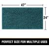 imageHVERSAILTEX Bath Mat for Bathroom Non Slip Chenille 20x32 Extra Soft and Absorbent Shaggy Rug Washable Dry Fast Plush Area Carpet Mat for Tub  Dark TealDark Teal