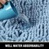 imageHVERSAILTEX Bath Mat for Bathroom Non Slip Chenille 20x32 Extra Soft and Absorbent Shaggy Rug Washable Dry Fast Plush Area Carpet Mat for Tub  Dark TealCool Blue
