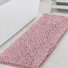 imageHVERSAILTEX Bath Mat for Bathroom Non Slip Chenille 20x32 Extra Soft and Absorbent Shaggy Rug Washable Dry Fast Plush Area Carpet Mat for Tub  Dark TealCoral Pink