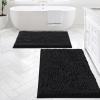 imageHVERSAILTEX Bath Mat for Bathroom Non Slip Chenille 20x32 Extra Soft and Absorbent Shaggy Rug Washable Dry Fast Plush Area Carpet Mat for Tub  Dark TealBlack