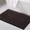 imageHVERSAILTEX Bath Mat for Bathroom Non Slip Chenille 20x32 Extra Soft and Absorbent Shaggy Rug Washable Dry Fast Plush Area Carpet Mat for Tub  Dark TealChocolate