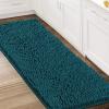 imageHVERSAILTEX Bath Mat for Bathroom Non Slip Chenille 20x32 Extra Soft and Absorbent Shaggy Rug Washable Dry Fast Plush Area Carpet Mat for Tub  Dark TealDark Teal