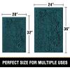 imageHVERSAILTEX Bath Mat for Bathroom Non Slip Chenille 20x32 Extra Soft and Absorbent Shaggy Rug Washable Dry Fast Plush Area Carpet Mat for Tub  Dark TealDark Teal