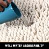 imageHVERSAILTEX Bath Mat for Bathroom Non Slip Chenille 20x32 Extra Soft and Absorbent Shaggy Rug Washable Dry Fast Plush Area Carpet Mat for Tub  Dark TealIvory