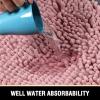 imageHVERSAILTEX Bath Mat for Bathroom Non Slip Chenille 20x32 Extra Soft and Absorbent Shaggy Rug Washable Dry Fast Plush Area Carpet Mat for Tub  Dark TealCoral Pink