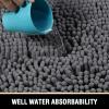 imageHVERSAILTEX Bath Mat for Bathroom Non Slip Chenille 20x32 Extra Soft and Absorbent Shaggy Rug Washable Dry Fast Plush Area Carpet Mat for Tub  Dark TealGrey