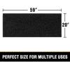 imageHVERSAILTEX Bath Mat for Bathroom Non Slip Chenille 20x32 Extra Soft and Absorbent Shaggy Rug Washable Dry Fast Plush Area Carpet Mat for Tub  Dark TealBlack