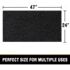 imageHVERSAILTEX Bath Mat for Bathroom Non Slip Chenille 20x32 Extra Soft and Absorbent Shaggy Rug Washable Dry Fast Plush Area Carpet Mat for Tub  Dark TealBlack