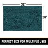 imageHVERSAILTEX Bath Mat for Bathroom Non Slip Chenille 20x32 Extra Soft and Absorbent Shaggy Rug Washable Dry Fast Plush Area Carpet Mat for Tub  Dark TealDark Teal