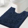 imageHVERSAILTEX Bath Mat for Bathroom Non Slip Chenille 20x32 Extra Soft and Absorbent Shaggy Rug Washable Dry Fast Plush Area Carpet Mat for Tub  Dark TealNavy
