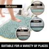 imageHVERSAILTEX Bath Mat for Bathroom Non Slip Chenille 20x32 Extra Soft and Absorbent Shaggy Rug Washable Dry Fast Plush Area Carpet Mat for Tub  Dark TealAqua Foam