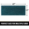 imageHVERSAILTEX Bath Mat for Bathroom Non Slip Chenille 20x32 Extra Soft and Absorbent Shaggy Rug Washable Dry Fast Plush Area Carpet Mat for Tub  Dark TealDark Teal
