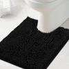 imageHVERSAILTEX Bath Mat for Bathroom Non Slip Chenille 20x32 Extra Soft and Absorbent Shaggy Rug Washable Dry Fast Plush Area Carpet Mat for Tub  Dark TealBlack
