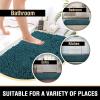 imageHVERSAILTEX Bath Mat for Bathroom Non Slip Chenille 20x32 Extra Soft and Absorbent Shaggy Rug Washable Dry Fast Plush Area Carpet Mat for Tub  Dark TealDark Teal