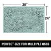 imageHVERSAILTEX Bath Mat for Bathroom Non Slip Chenille 20x32 Extra Soft and Absorbent Shaggy Rug Washable Dry Fast Plush Area Carpet Mat for Tub  Dark TealAqua Foam
