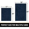 imageHVERSAILTEX Bath Mat for Bathroom Non Slip Chenille 20x32 Extra Soft and Absorbent Shaggy Rug Washable Dry Fast Plush Area Carpet Mat for Tub  Dark TealNavy