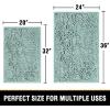 imageHVERSAILTEX Bath Mat for Bathroom Non Slip Chenille 20x32 Extra Soft and Absorbent Shaggy Rug Washable Dry Fast Plush Area Carpet Mat for Tub  Dark TealAqua Foam