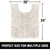 imageHVERSAILTEX Bath Mat for Bathroom Non Slip Chenille 20x32 Extra Soft and Absorbent Shaggy Rug Washable Dry Fast Plush Area Carpet Mat for Tub  Dark TealIvory