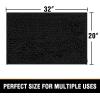 imageHVERSAILTEX Bath Mat for Bathroom Non Slip Chenille 20x32 Extra Soft and Absorbent Shaggy Rug Washable Dry Fast Plush Area Carpet Mat for Tub  Dark TealBlack