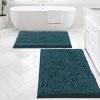 imageHVERSAILTEX Bath Mat for Bathroom Non Slip Chenille 20x32 Extra Soft and Absorbent Shaggy Rug Washable Dry Fast Plush Area Carpet Mat for Tub  Dark TealDark Teal