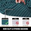 imageHVERSAILTEX Bath Mat for Bathroom Non Slip Chenille 20x32 Extra Soft and Absorbent Shaggy Rug Washable Dry Fast Plush Area Carpet Mat for Tub  Dark TealDark Teal