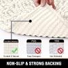 imageHVERSAILTEX Bath Mat for Bathroom Non Slip Chenille 20x32 Extra Soft and Absorbent Shaggy Rug Washable Dry Fast Plush Area Carpet Mat for Tub  Dark TealIvory