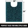 imageHVERSAILTEX Bath Mat for Bathroom Non Slip Chenille 20x32 Extra Soft and Absorbent Shaggy Rug Washable Dry Fast Plush Area Carpet Mat for Tub  Dark TealDark Teal