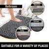 imageHVERSAILTEX Bath Mat for Bathroom Non Slip Chenille 20x32 Extra Soft and Absorbent Shaggy Rug Washable Dry Fast Plush Area Carpet Mat for Tub  Dark TealGrey