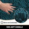 imageHVERSAILTEX Bath Mat for Bathroom Non Slip Chenille 20x32 Extra Soft and Absorbent Shaggy Rug Washable Dry Fast Plush Area Carpet Mat for Tub  Dark TealDark Teal