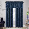 imageHVERSAILTEX Blackout Curtain Valances for Kitchen WindowLiving RoomBathroom Privacy Added Rod Pocket Home Decoration Winow Valance 52quot W x 18quot L Birds in SageGlitter Stars in Navy Base