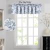 imageHVERSAILTEX Blackout Curtain Valances for Kitchen WindowLiving RoomBathroom Privacy Added Rod Pocket Home Decoration Winow Valance 52quot W x 18quot L Birds in SageFloral in Storm Blue
