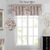 imageHVERSAILTEX Blackout Curtain Valances for Kitchen WindowLiving RoomBathroom Privacy Added Rod Pocket Home Decoration Winow Valance 52quot W x 18quot L Birds in SageFloral in Sage and Brown