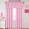 imageHVERSAILTEX Blackout Curtain Valances for Kitchen WindowLiving RoomBathroom Privacy Added Rod Pocket Home Decoration Winow Valance 52quot W x 18quot L Birds in SageGlitter Stars in Pink Base