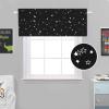 imageHVERSAILTEX Blackout Curtain Valances for Kitchen WindowLiving RoomBathroom Privacy Added Rod Pocket Home Decoration Winow Valance 52quot W x 18quot L Birds in SageGlitter Stars in Black Base