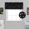 imageHVERSAILTEX Blackout Curtain Valances for Kitchen WindowLiving RoomBathroom Privacy Added Rod Pocket Home Decoration Winow Valance 52quot W x 18quot L Birds in SageGlitter Stars in Black Base