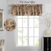 imageHVERSAILTEX Blackout Curtain Valances for Kitchen WindowLiving RoomBathroom Privacy Added Rod Pocket Home Decoration Winow Valance 52quot W x 18quot L Birds in SageFloral in Brown and Blue