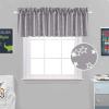 imageHVERSAILTEX Blackout Curtain Valances for Kitchen WindowLiving RoomBathroom Privacy Added Rod Pocket Home Decoration Winow Valance 52quot W x 18quot L Birds in SageGlitter Stars in Gray Base