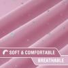 imageHVERSAILTEX Blackout Curtain Valances for Kitchen WindowLiving RoomBathroom Privacy Added Rod Pocket Home Decoration Winow Valance 52quot W x 18quot L Birds in SageGlitter Stars in Pink Base