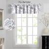 imageHVERSAILTEX Blackout Curtain Valances for Kitchen WindowLiving RoomBathroom Privacy Added Rod Pocket Home Decoration Winow Valance 52quot W x 18quot L Birds in SageFloral in Brown and Soft Teal