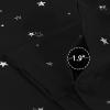 imageHVERSAILTEX Blackout Curtain Valances for Kitchen WindowLiving RoomBathroom Privacy Added Rod Pocket Home Decoration Winow Valance 52quot W x 18quot L Birds in SageGlitter Stars in Black Base